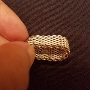 Tiffany & Co. Silver Mesh Ring.